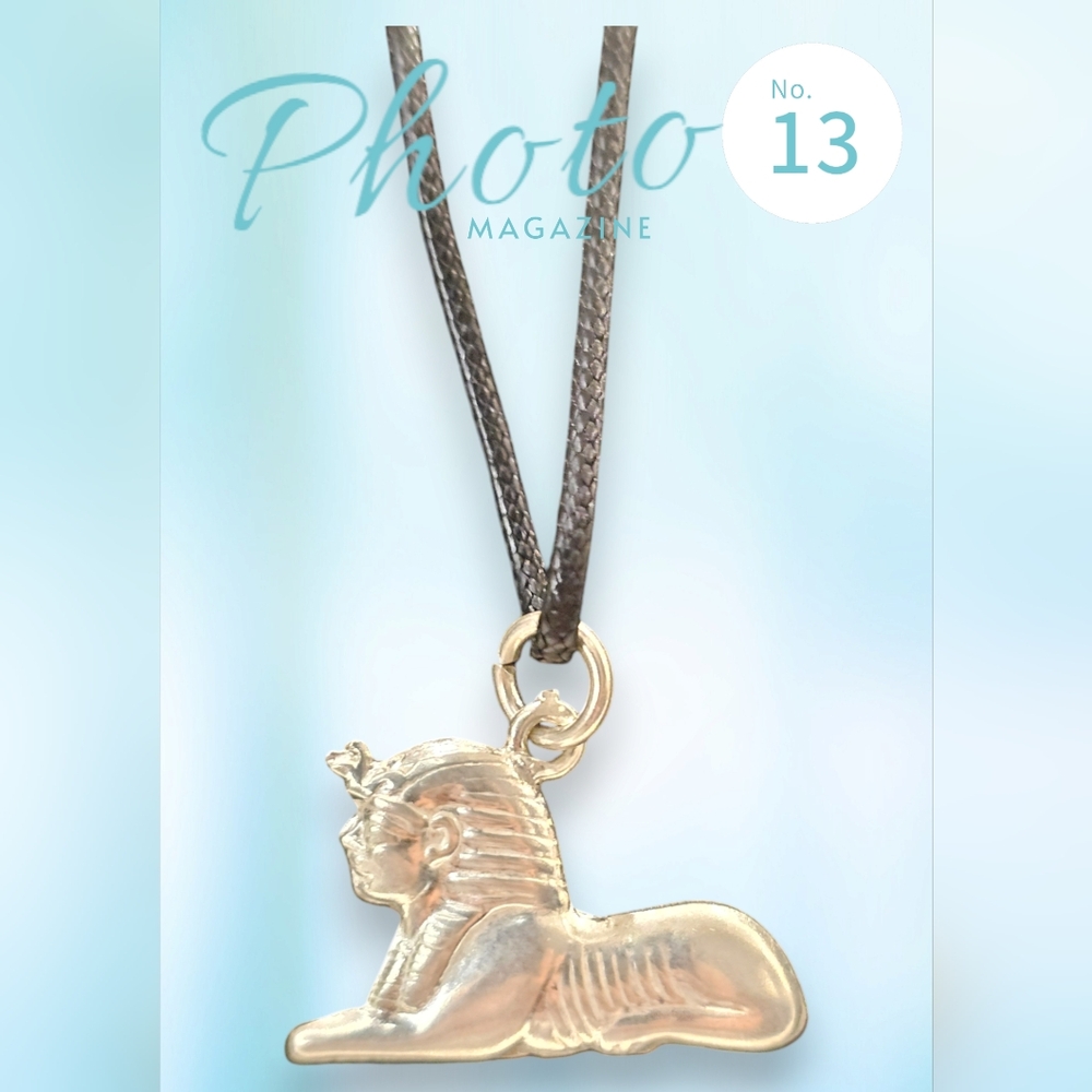 Egyptian silver necklace